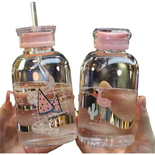 Travel/Office Drinkware Portable Glass Bottle New Design Of Glass Water Bottle Transparent For Water Glass Drinking Gifts Bottle