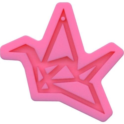 Epoxy Resin Mold Paper Crane Silicone Mould DIY Crafts Polymer Jewelry Necklace Earring Keychain Making Tool