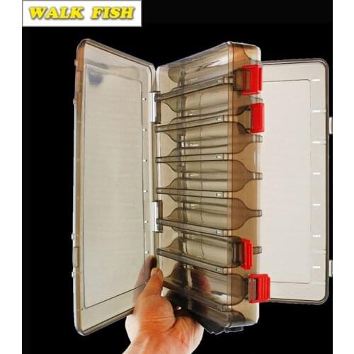 WALK FISH PP Fishing lure box Multifunctional Fishing Box Hooks Spoons Storage Boxes 14 Compartments Lure Box Fishing Tackle