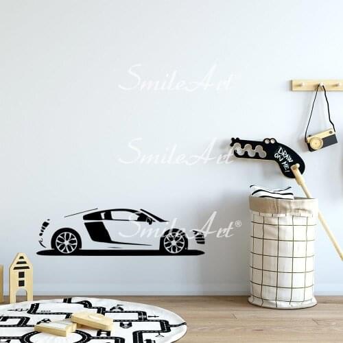 Cute Car Wall Stickers Modern Fashion Wall Sticker For Living Room Kids Room Home Party Decor Wallpaper