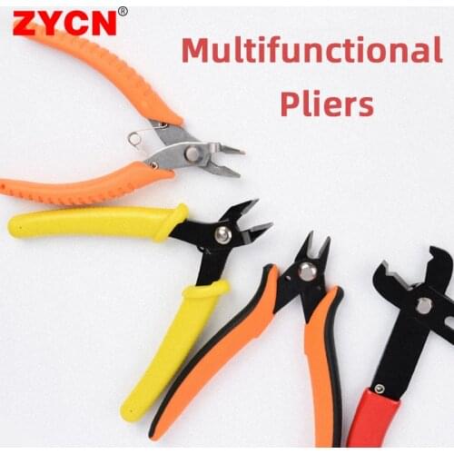 Multifunctional Stripping Pliers Mini Electronic Cutting Trimming Cable Wire Precision Stripper Cutter Tools 0.2-6MM² Adjustable