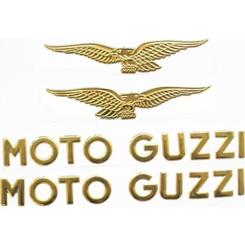 Motorcycle 3D waterproof Eagle Sticker Moto Guzzi Decals gold color