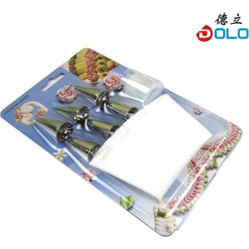 Stainless steel 6 decorating converter baking tools set