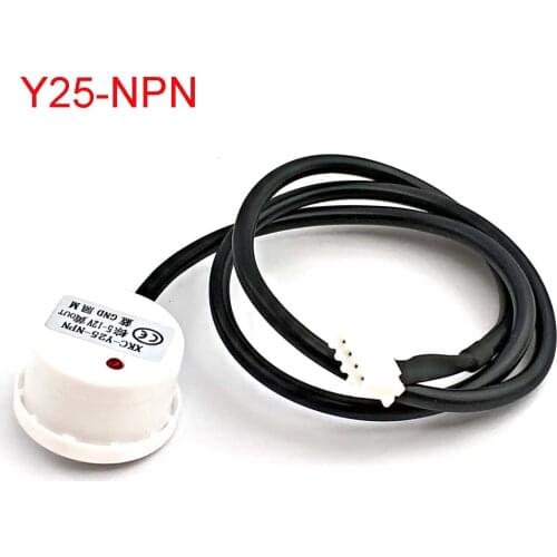 DC 5V-24V XKC Y25 T12V Non Contact Liquid Level Sensor Switch Detector Outer Adhering Type Level Sensor NPN PNP Rs485 Interface