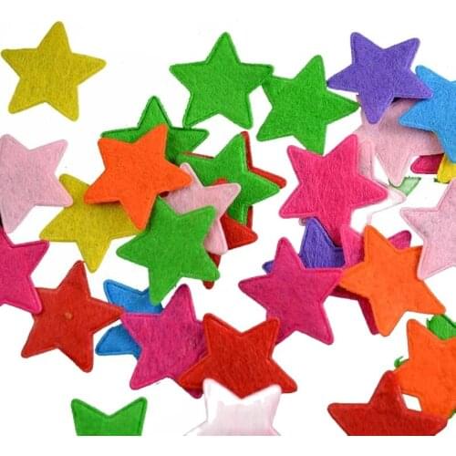 Sorts of colors Felt stars confetti Appliques Craft Card making decoration wedding table decorations