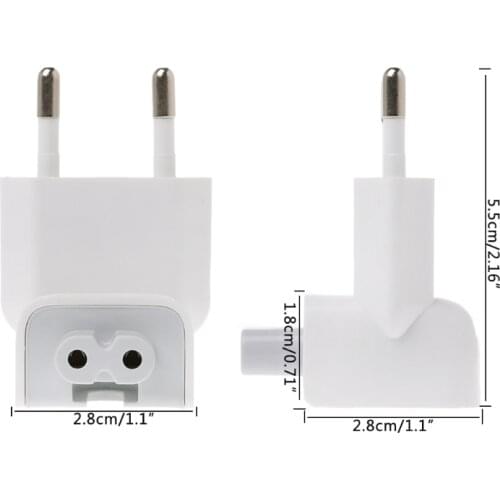 US to EU Plug Charger Converter Adapter Power Supplies for MacBook/iPad/iPhone L4MF