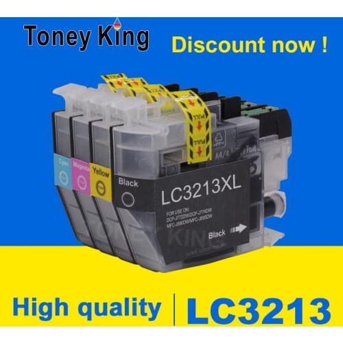 Toney King For Brother LC3213 LC-3213 LC3213XL Compatible Ink Cartridge DCP-J772DW DCP-J774DW MFC-J890DW MFC-J895DW Printer