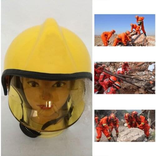 Rescue Helmet Firefighter Helmt Protective Safety Cap Fire Hat for Earthquake, fire, disaster relief