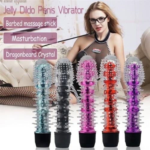 Clitoris Stimulator Jelly Dildo Penis Vibrator G-spot Vibrator Female Masturbator G-spot Massager Sex Toys For Women