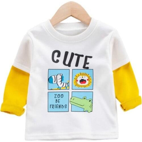 18M-24M-3T-4T-5T Years Old Baby Boys Clothes Fashion Brand Winter Sweatshirts Autumn Spring Cartoon 100% Cotton Comfortable