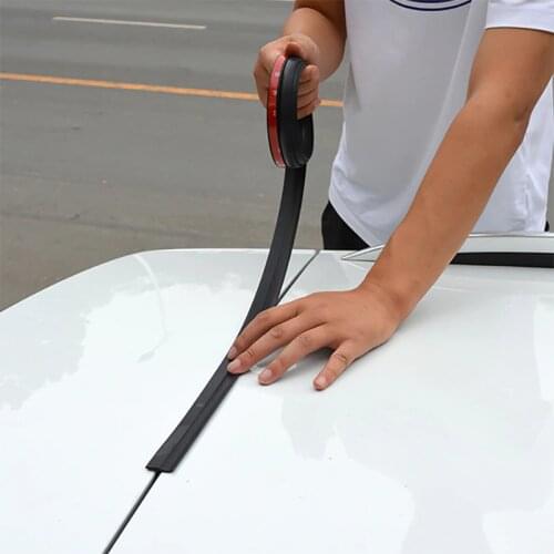 Universal DIY 1.6m Car Door Trunk Edge Seal Strip Rubber Weatherstrip Sealing Sticker Auto Accessories For SUV MPV Hatchback Car