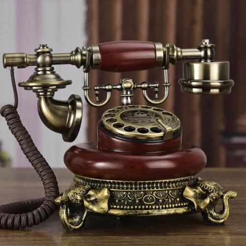 Vintage fashion Rotate dial telephone Antique landline phone