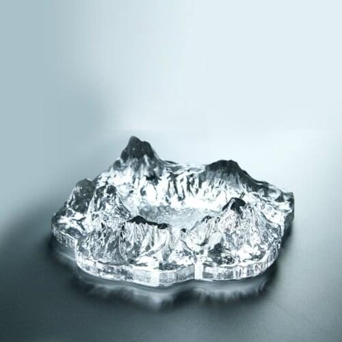 Japanese Fujiyama Style Cigar Gadgets Home Cigar Ashtray Ceramic Coloured Glaze Ash Tray Tobacco Cigarette Ashtrays Holder