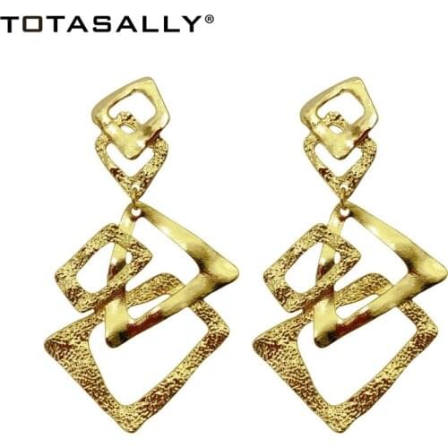 TOTASALLY Women Earrings Noval Design Irregular Triangle Geo Statement Earrings Lady Jewelry Gifts Dropship Accessories