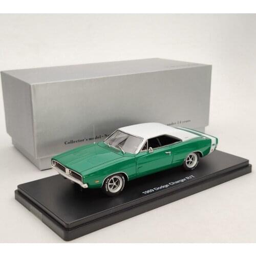 1:43 For D~ge Charger R/T 426 Hemi (XS29) 1969 Resin Limited Models green Classic Auto Toys Car Collection Gift