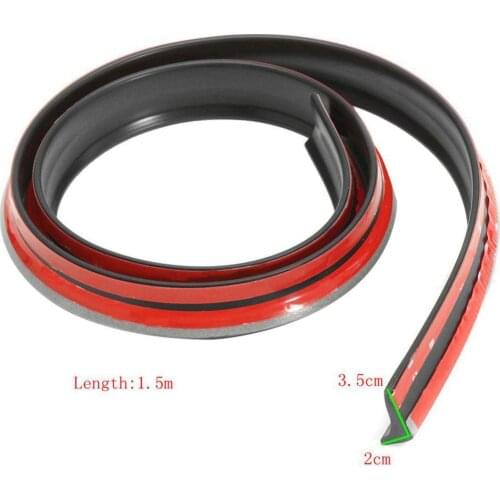 1.5m Carbon Fiber Car Vehicle Spoiler Rear Roof Trunk Splitter Trim Protector Carbon Fiber Texture Spoilers