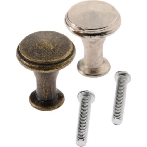 1pc 20*25mm Furniture Handle Zinc Alloy Cabinet Knobs Handles Antique Bronze/Silver Door Cupboard Kitchen Pull
