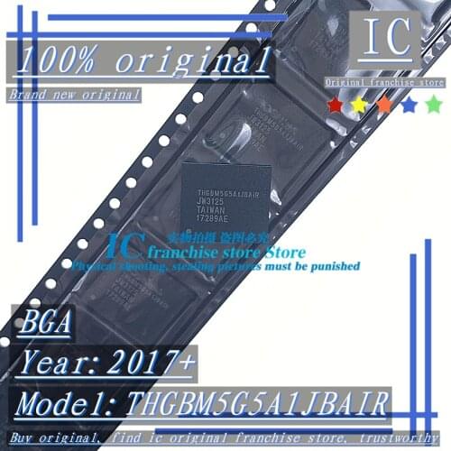 2017+100% Brand new original 1PCS-10PCS THGBM5G5A1JBAIR BGA EMMC Memory chip