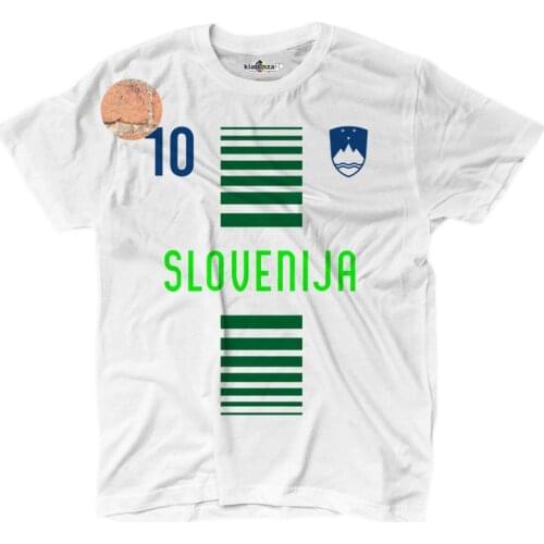 2019 Fashion Cotton Round Collar Men T-Shirt National Sporter Slovenia 10 Soccerer European Scudo 1 Kiarenza FD T-Shirt
