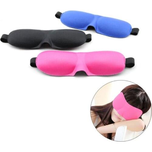 3D Eye Mask Sponge Cover Blindfold Travel Sleep Rest Shade Blinder Cover Soft Travel Sleep Rest Aid Eye Mask Cover Patch Sleep