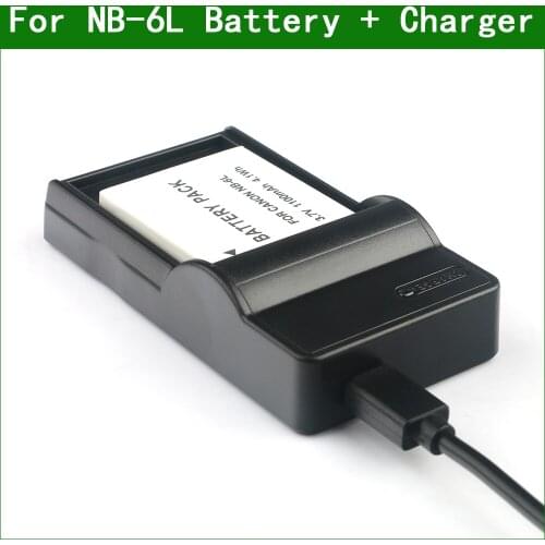 NB-6L NB-6LH Camera Battery + Charger For Canon for PowerShot SX700 SX710 HS SX170 SX500 IS S90 S95 S120 D10 D20 D30 SD770