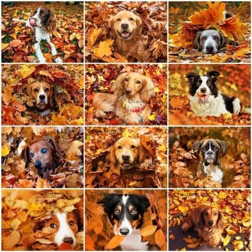 Diamond Embroidery Dog Mosaic 5D Diamond Painting Animals Dog Cross Stitch Picture of Rhinestones Handicraft Home Decor Gift