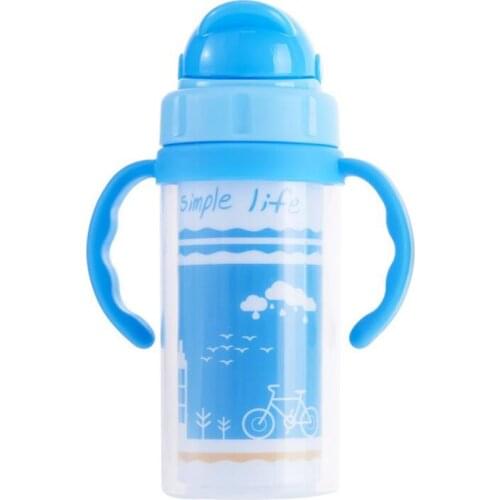 Bobei elephant Baby bottle Infant Newborn Children Learn Feeding Drinking Handle Bottle Kids Straw Juice Water Bottles Training