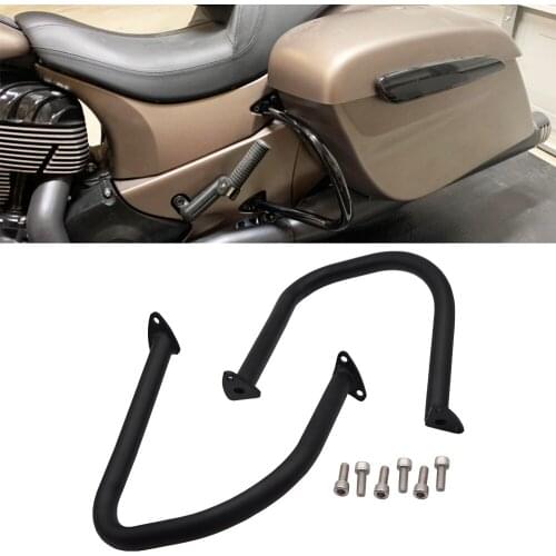 Black Rear Engine Protect Guard Highway Crash Bars for Indian Chief Chieftain Springfield Vintage DarkHorse Roadmaster 2014-2019