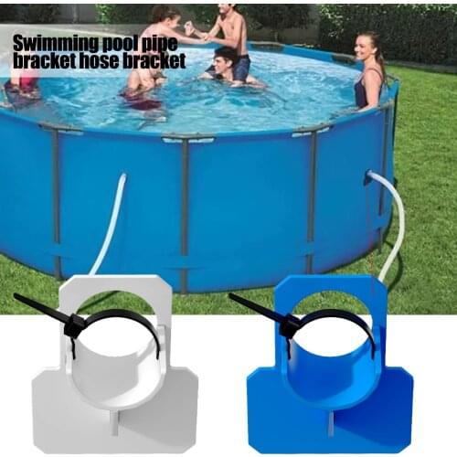 Pool Water Pipe Holder Water Hose Mount Supports Pipe Bracket Pool Spa Hot Tub Water Pipe Tube Fixing Cable Tie Pool Accessories