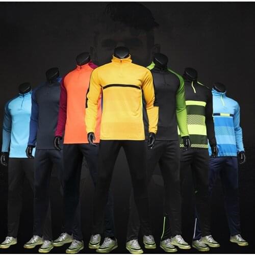 Adult / Child Soccer Jerseys Sets Survetement Football Kit Futbol Running Jackets Men Sports Training Tracksuit Uniforms Suit