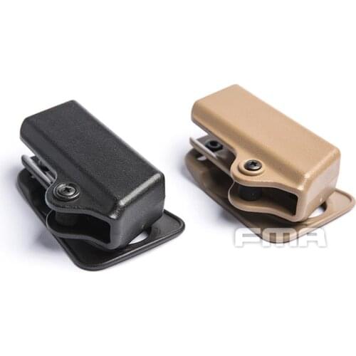FMA Tactical Airsoft Universal Quick Release G17 Single Mag Pouch Belt Clip Magazine Pouch BK/DE