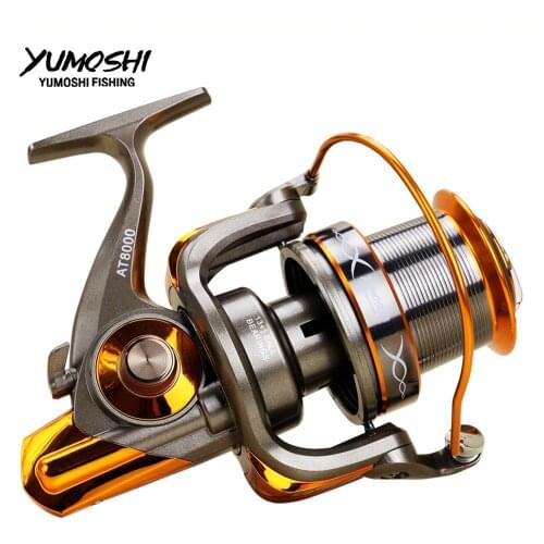 Casting spinning wheels fishing reel 13BB+1 8000 9000 distant wheel CNC rocker mlinete carretilhas de pescar Sea fishing reel AT