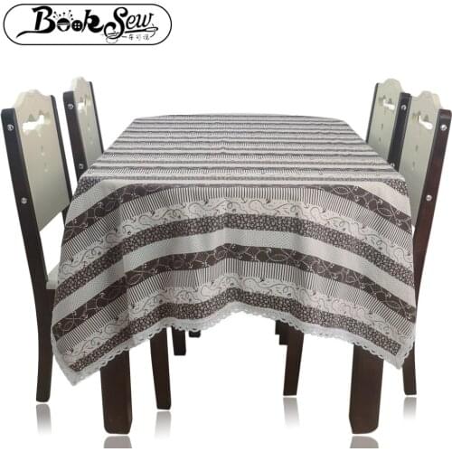 Booksew Lace Thick Tablecloth For Party Wedding Kitchen Dining Table Cloth Linen Table Cover Rectangular Round Table Decoration