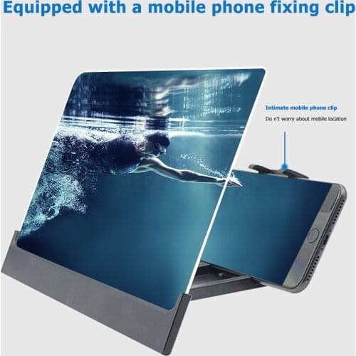 L3 12 inch Mobile Phone Screen Magnifier 3D Enlarger Magnifying Video Amplifier Projector Bracket Desktop Holder Stand For Phone