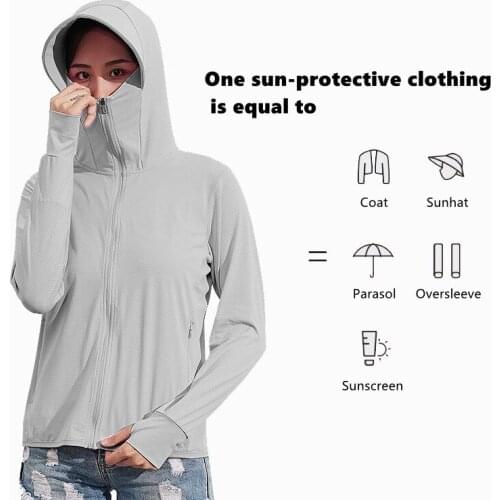 2021 Summer Sunblock Coat Couples Thin UV-proof Breathable Quick-dry Sun-protective Clothing Long Sleeve Coat Multi Colors