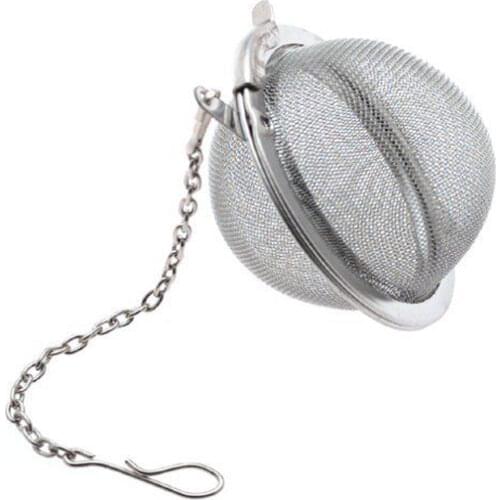 Stainless Steel Teapot Tea Strainer Ball Shape Mesh Tea Infuser Filter Reusable Tea Bag Spice Tea Tool Accessories Drop Shipping