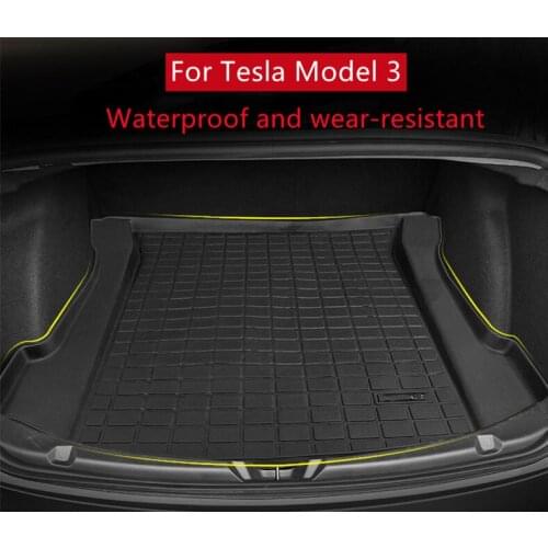 New Model3 Trunk Mats Customized Car Rear Trunk Storage Mat Cargo Tray Waterproof Pads For Tesla Model 3 2021 Accessories