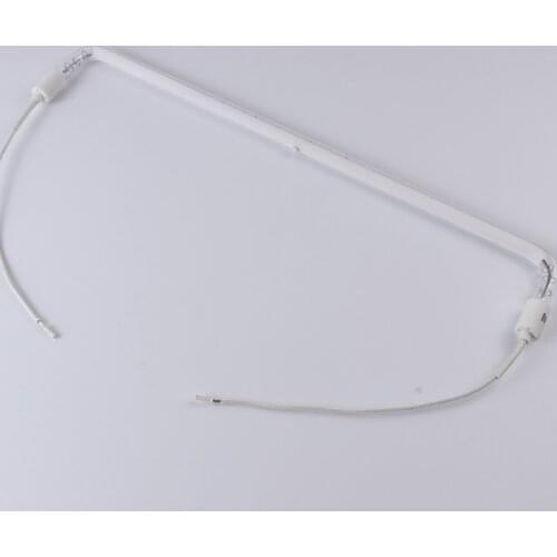 Special-shaped infrared heater lamp 2KW 220V 400MM tube diameter 12MM single tube semi-coated