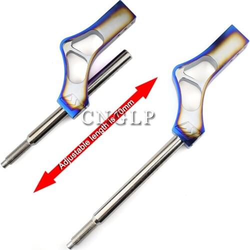 Universal Titanium Gear Lever Extension Stick Adjustable Height Car Shift Knob Gear Shifter Extender Kit Aluminum