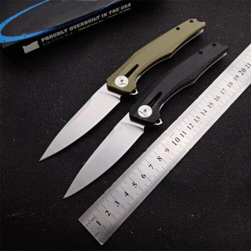 High Quality ZT-0707 Flax Fiber Handle Pocket Knife, Outdoor Survival Camping Tool, Gift Knife, EDC