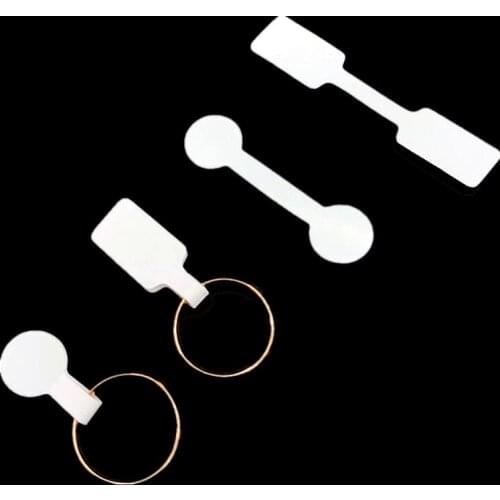 100pcs Practical Size Price Label Tags Blank Jewelry Sticky Necklace Ring Sticker Bracelet Display Tags Stickers