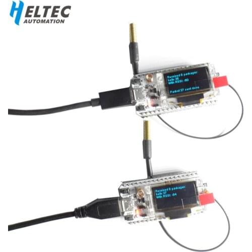 2PCS NEW 433MHZ SX1278 ESP32 LoRa 0.96 Inch Blue OLED Display Bluetooth WIFI Lora Kit 32 V2 Development Board for Arduino