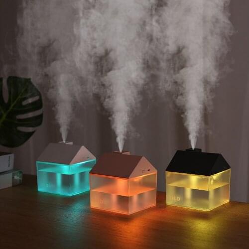 250ml Portable House Humidifier 3 In 1 USB Ultrasonic Air Mist Maker Aroma Essential Oil Diffuser Color Night Lamp Humidificador