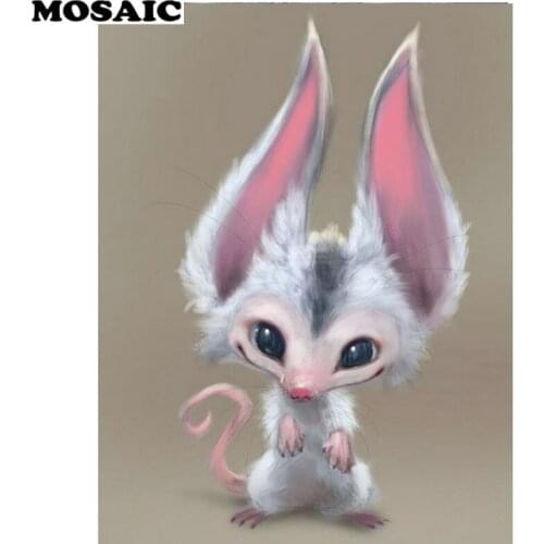 Diamond Embroidery Sale big ear mouse Full round Drill Square 5d Diamond Painting cartoon Rhinestones Pictures Mosaic Diamond