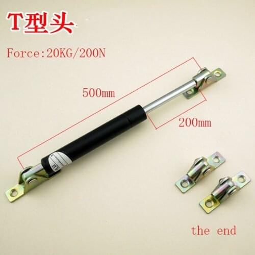 Free shipping 500mm central distance, 200 mm stroke, pneumatic Auto Gas Spring, Lift Prop Gas Spring Damper