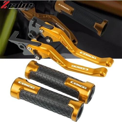 For Honda CB1100 GIO 2013 2014 2015 2016 Motorcycle CNC Adjustable Brake Clutch Lever Handle Grips Handlebars Accessories