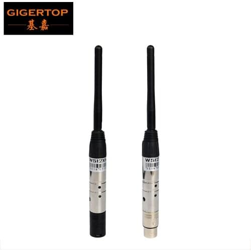 Gigertop 3PIN XLR Wireless DMX Receiver and Transmitter For Led Stage Light Wireless DMX Transmitter + Receiver 2.4G ISM