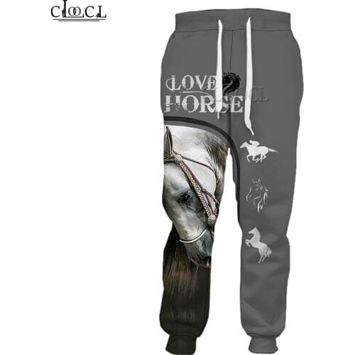 HX Newest Popular Animal Love Horse Trousers Men Women Sweatpants 3D Print Jogging Fashion Casual Pants Sweatpants Drop Shipping