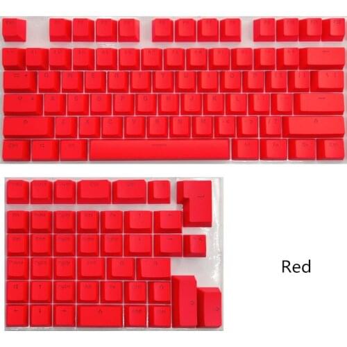 PBT Keycaps For Mini Mechanical Keyboard Suit For 61 64 68 71 82 84 Layout Keyboard With Transparent RGB Letters