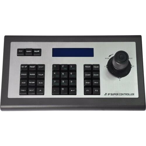NEW Onvif 4D Joystick IP PTZ keyboard controller IP network Security IP Camera Controller 160x32 blue LED displayer SKB-N401